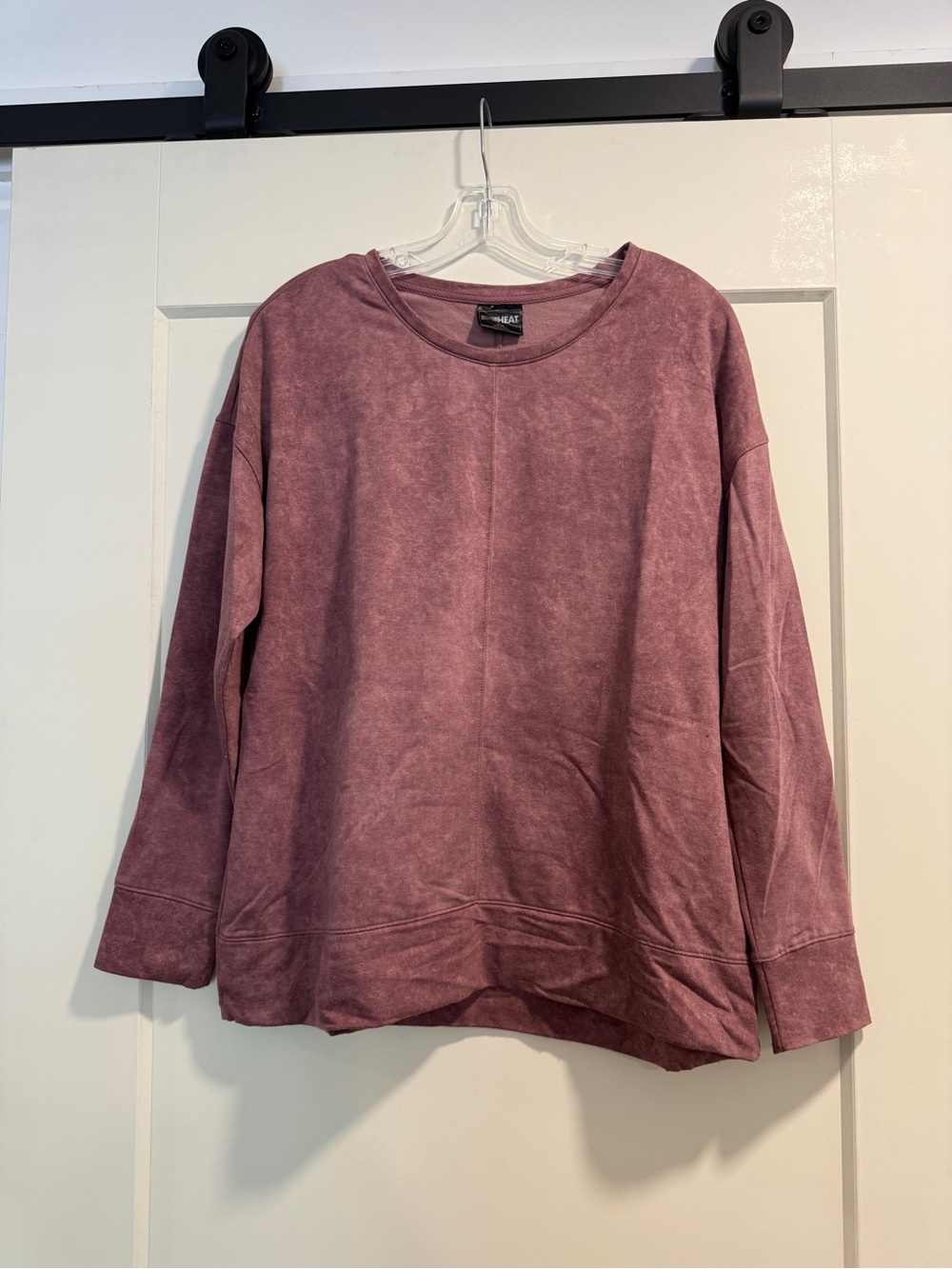 32 Degrees Relaxed Crewneck Sweatshirt in Dusty Rose